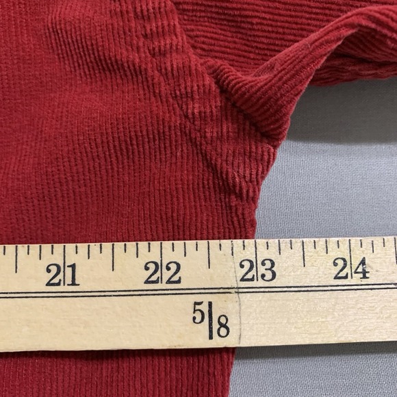 Vintage Polo Ralph Lauren Corduroy Shirt Men's XL Red Button Down Heritage 90s - Picture 12 of 13
